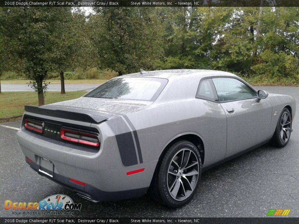2018 Dodge Challenger R/T Scat Pack Destroyer Gray / Black Photo #6