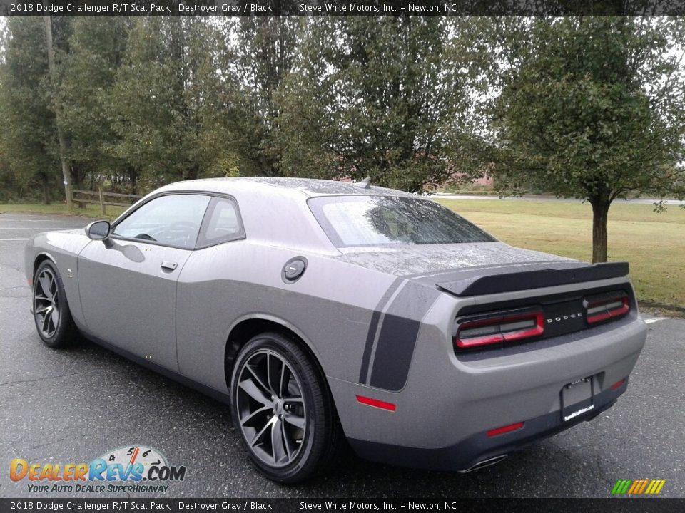 2018 Dodge Challenger R/T Scat Pack Destroyer Gray / Black Photo #8