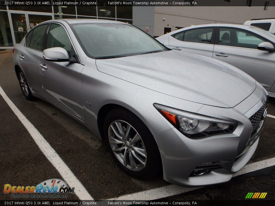Front 3/4 View of 2017 Infiniti Q50 3.0t AWD Photo #5
