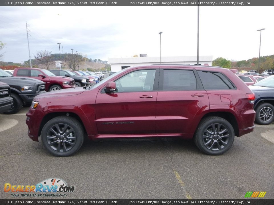 2018 Jeep Grand Cherokee Overland 4x4 Velvet Red Pearl / Black Photo #2