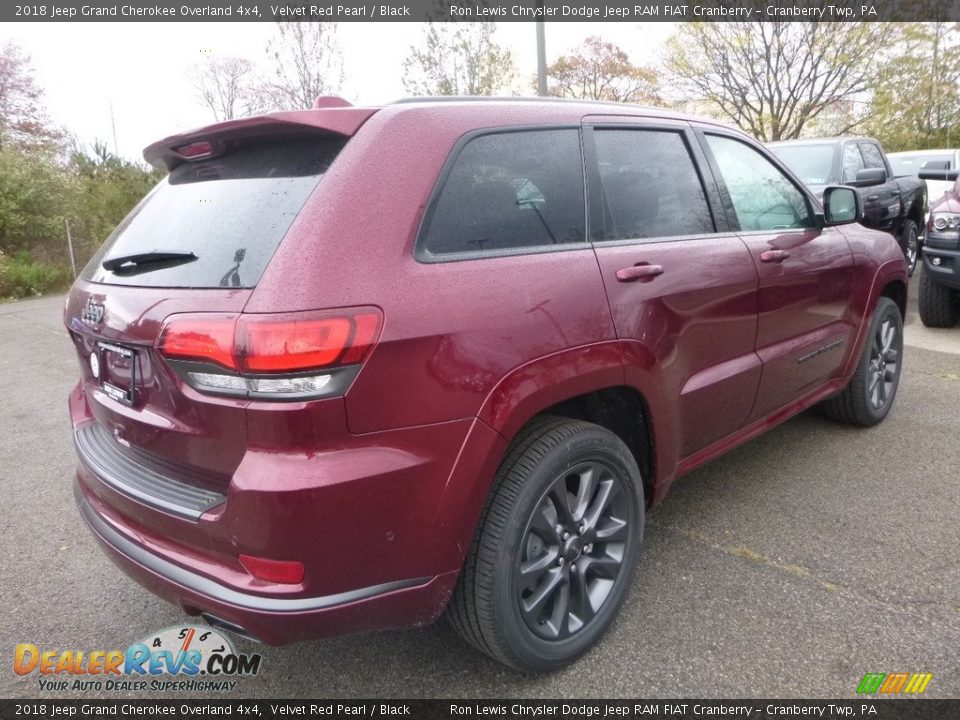 2018 Jeep Grand Cherokee Overland 4x4 Velvet Red Pearl / Black Photo #5