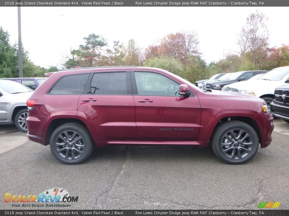 2018 Jeep Grand Cherokee Overland 4x4 Velvet Red Pearl / Black Photo #6