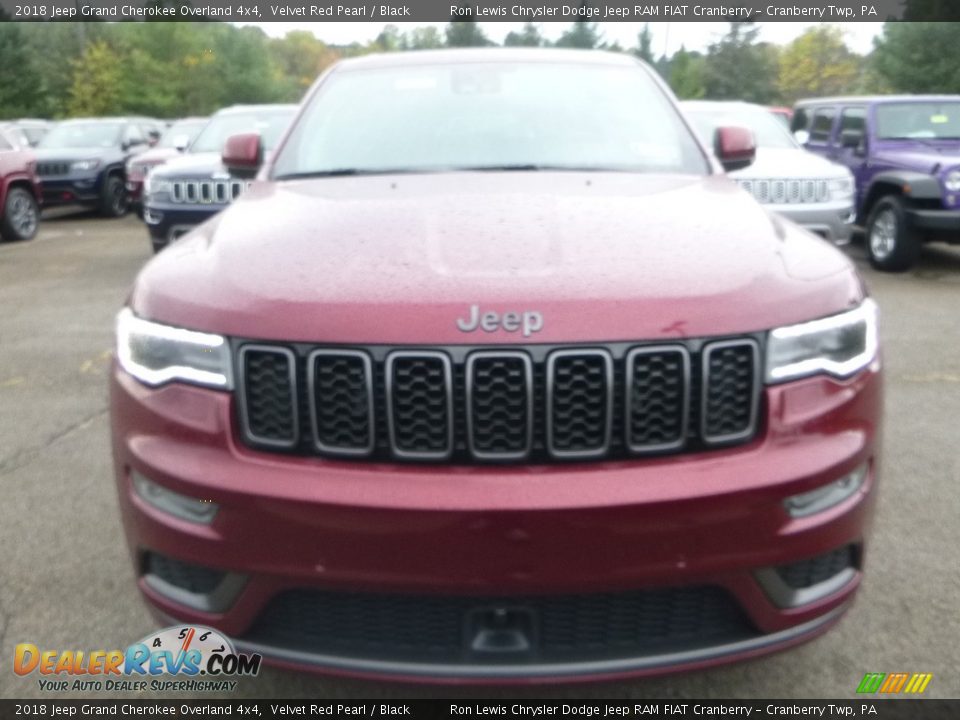 2018 Jeep Grand Cherokee Overland 4x4 Velvet Red Pearl / Black Photo #8