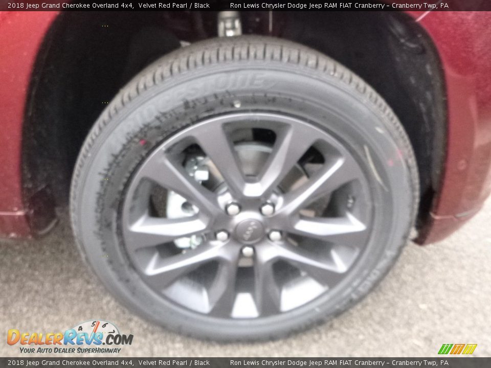 2018 Jeep Grand Cherokee Overland 4x4 Velvet Red Pearl / Black Photo #9