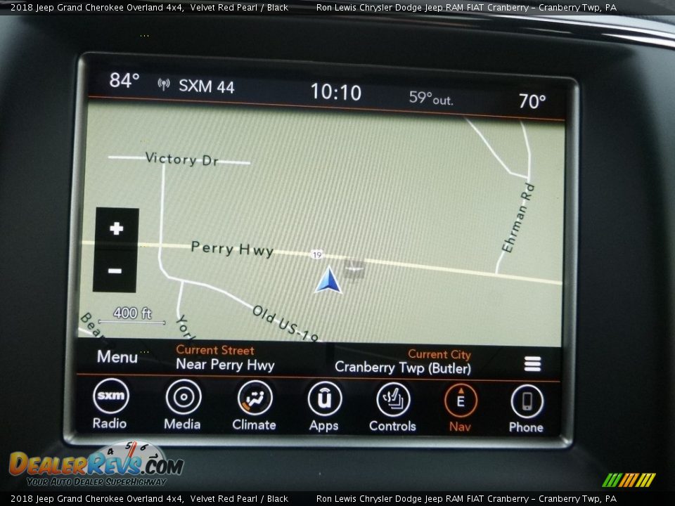 2018 Jeep Grand Cherokee Overland 4x4 Velvet Red Pearl / Black Photo #17