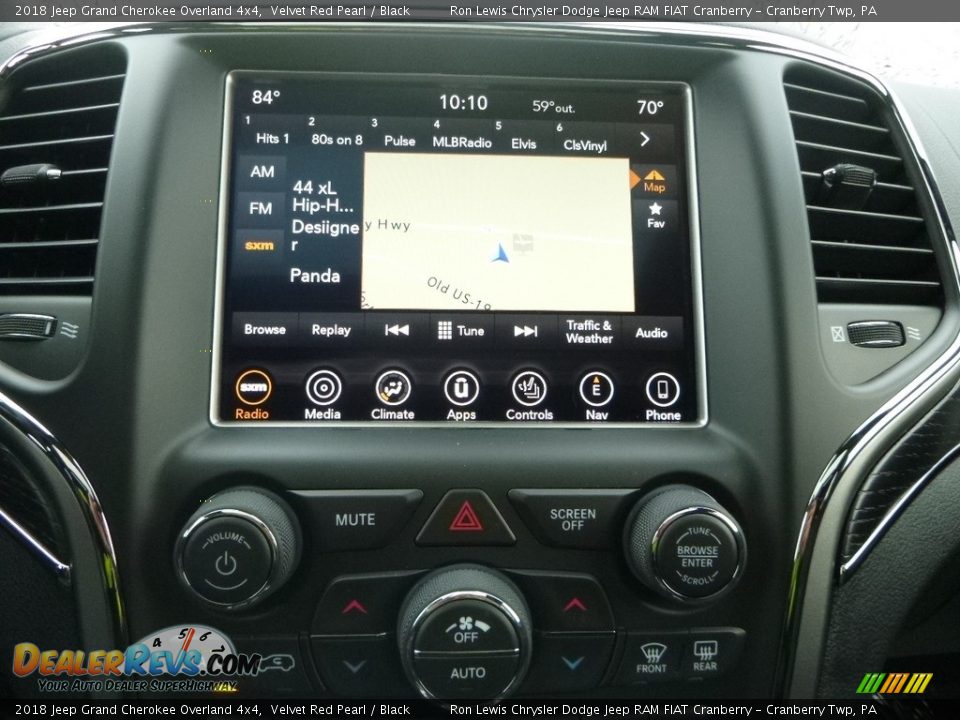 2018 Jeep Grand Cherokee Overland 4x4 Velvet Red Pearl / Black Photo #18