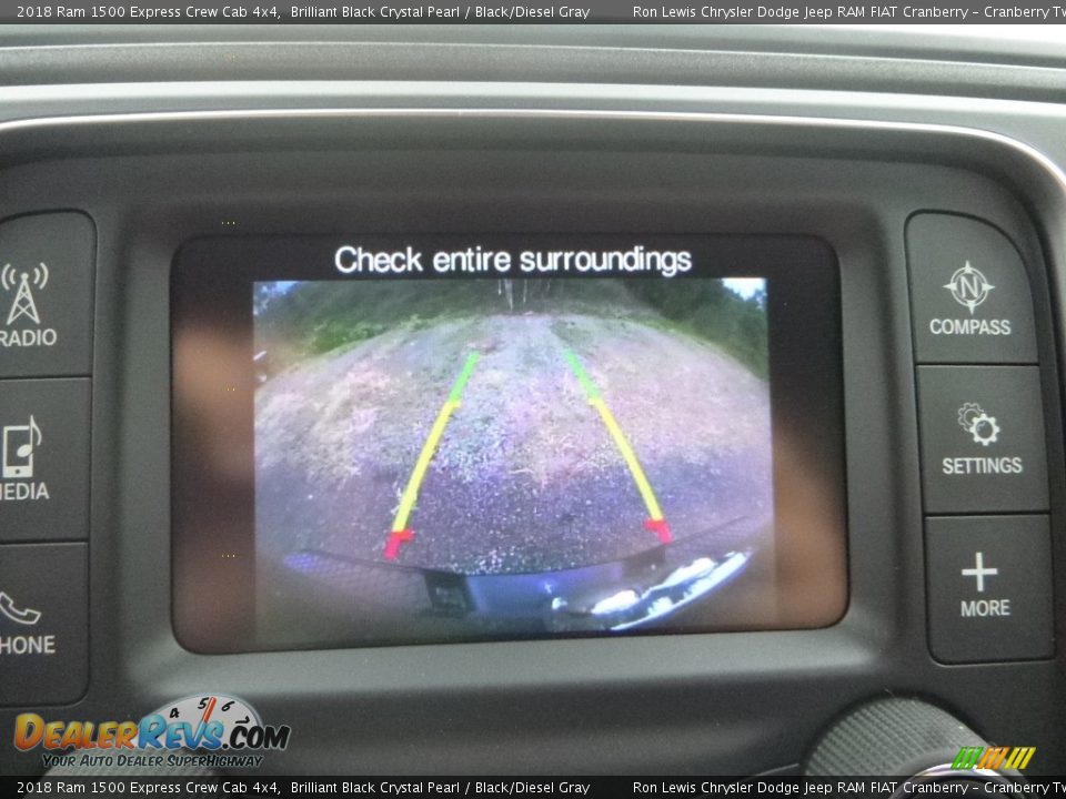 2018 Ram 1500 Express Crew Cab 4x4 Brilliant Black Crystal Pearl / Black/Diesel Gray Photo #18