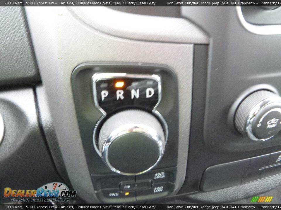 2018 Ram 1500 Express Crew Cab 4x4 Brilliant Black Crystal Pearl / Black/Diesel Gray Photo #19