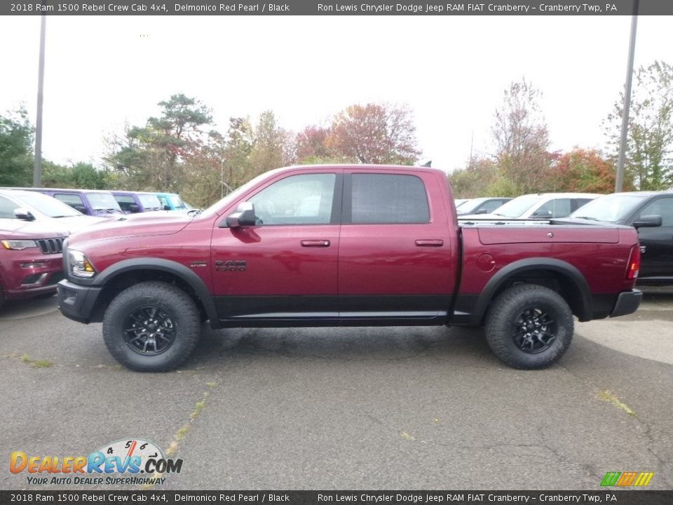 Delmonico Red Pearl 2018 Ram 1500 Rebel Crew Cab 4x4 Photo #2