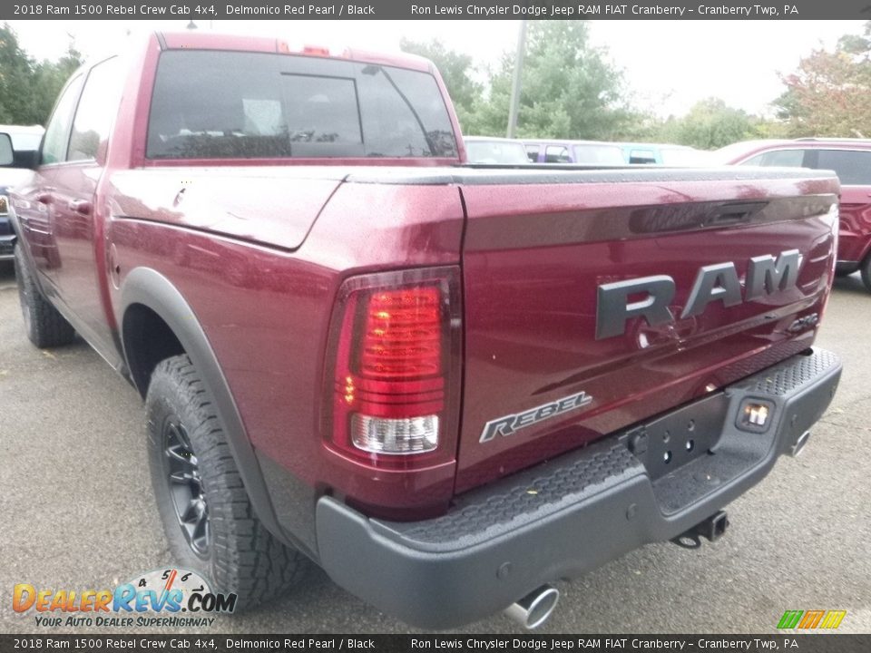 2018 Ram 1500 Rebel Crew Cab 4x4 Delmonico Red Pearl / Black Photo #3