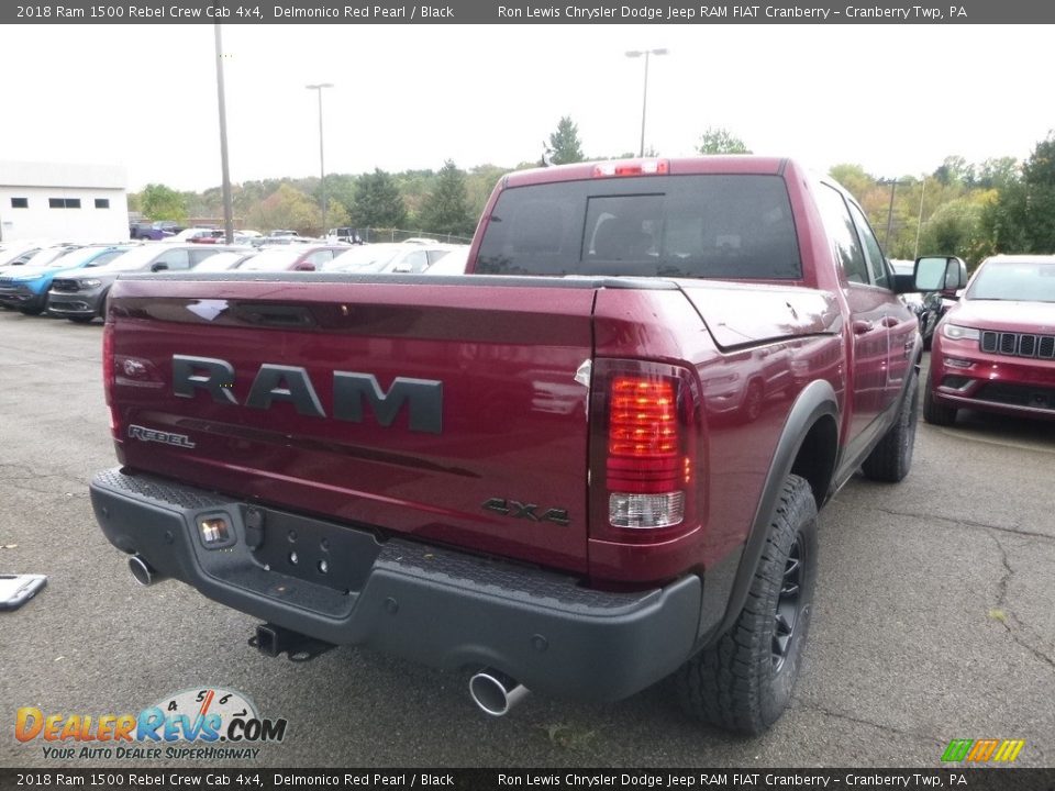2018 Ram 1500 Rebel Crew Cab 4x4 Delmonico Red Pearl / Black Photo #5