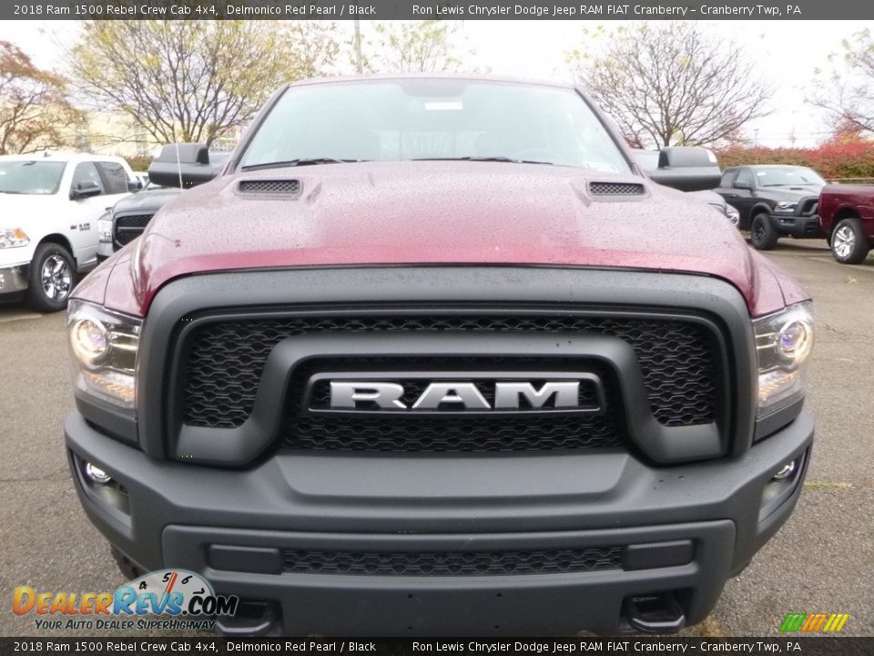 2018 Ram 1500 Rebel Crew Cab 4x4 Delmonico Red Pearl / Black Photo #8