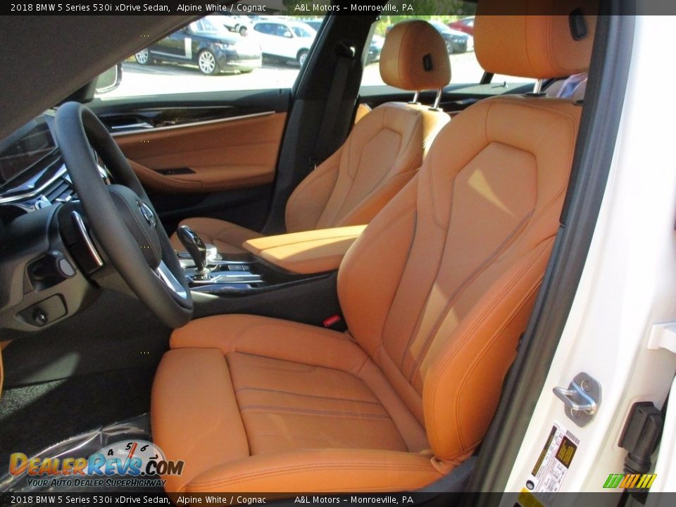 Cognac Interior - 2018 BMW 5 Series 530i xDrive Sedan Photo #10