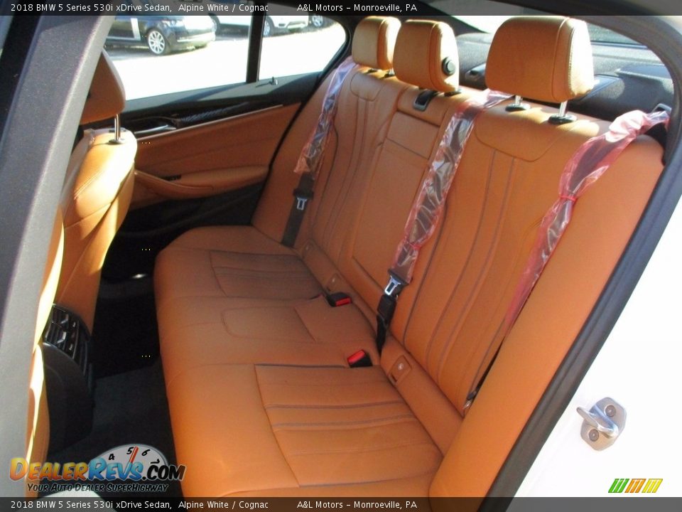 Rear Seat of 2018 BMW 5 Series 530i xDrive Sedan Photo #11