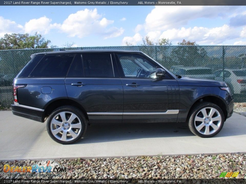 2017 Land Rover Range Rover Supercharged Waitomo Grey Metallic / Ebony/Ivory Photo #2