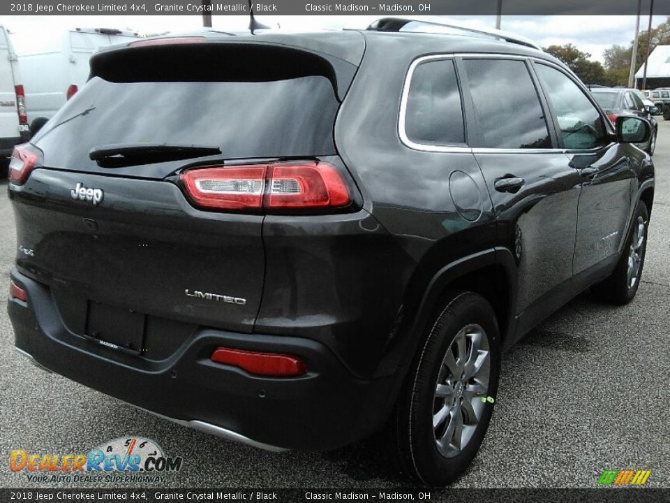2018 Jeep Cherokee Limited 4x4 Granite Crystal Metallic / Black Photo #2