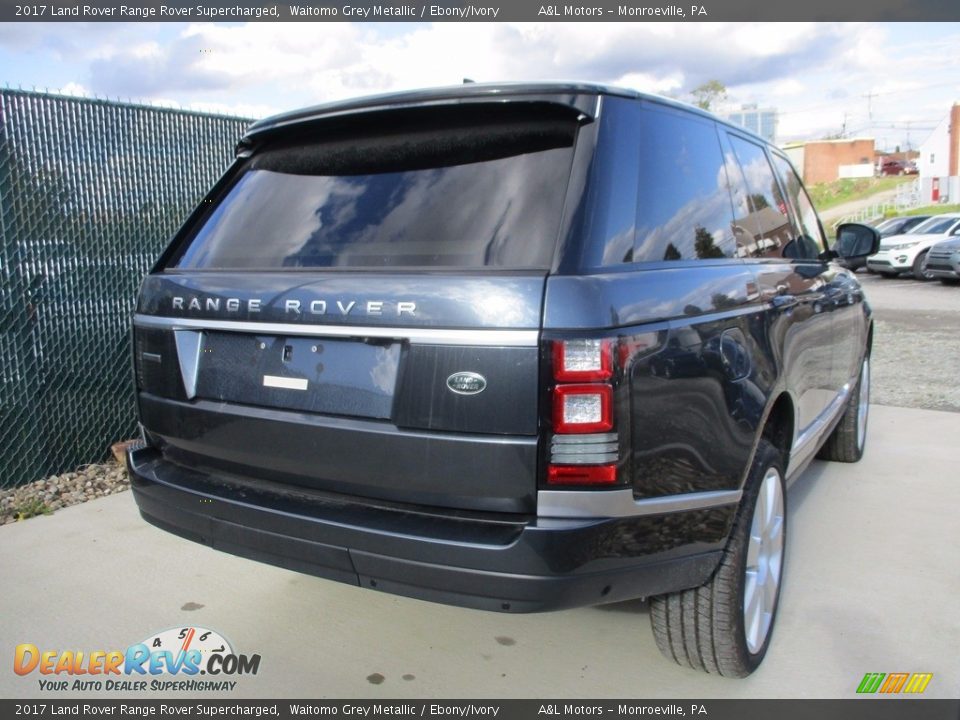 2017 Land Rover Range Rover Supercharged Waitomo Grey Metallic / Ebony/Ivory Photo #3