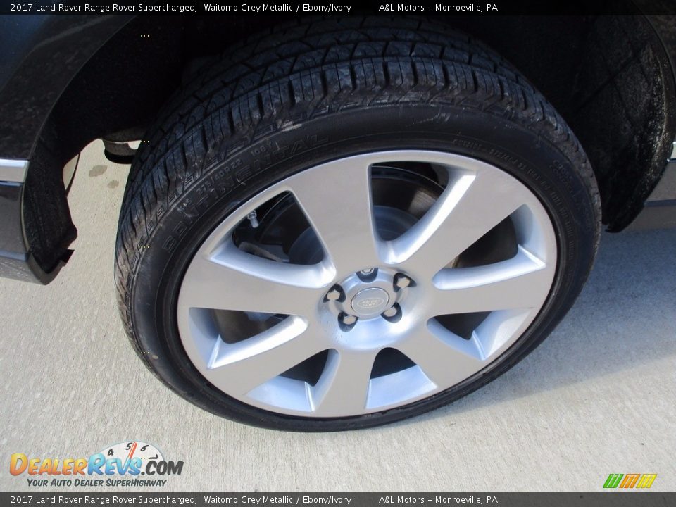 2017 Land Rover Range Rover Supercharged Waitomo Grey Metallic / Ebony/Ivory Photo #5