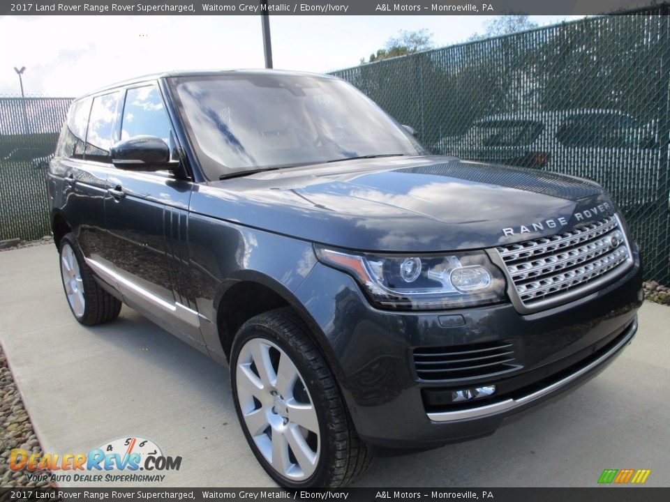 2017 Land Rover Range Rover Supercharged Waitomo Grey Metallic / Ebony/Ivory Photo #6