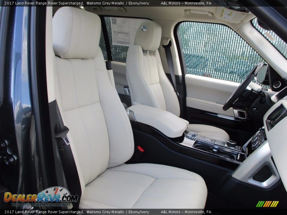 2017 Land Rover Range Rover Supercharged Waitomo Grey Metallic / Ebony/Ivory Photo #11