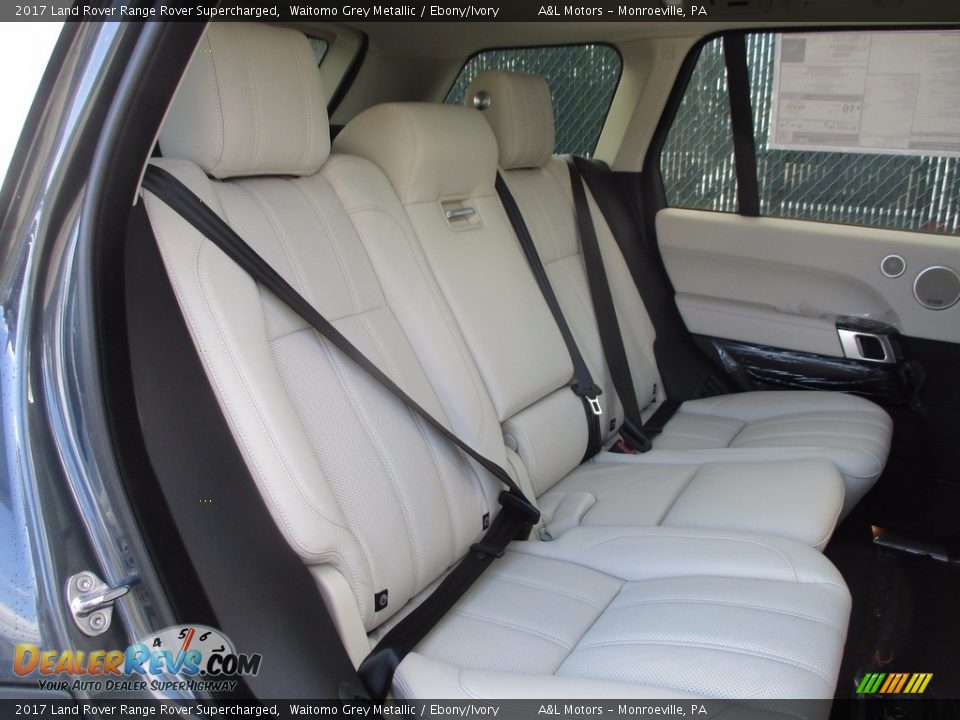 2017 Land Rover Range Rover Supercharged Waitomo Grey Metallic / Ebony/Ivory Photo #12