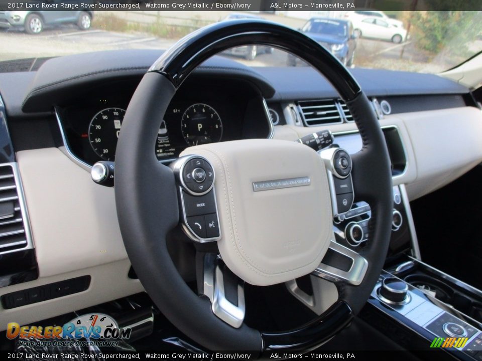 2017 Land Rover Range Rover Supercharged Waitomo Grey Metallic / Ebony/Ivory Photo #14
