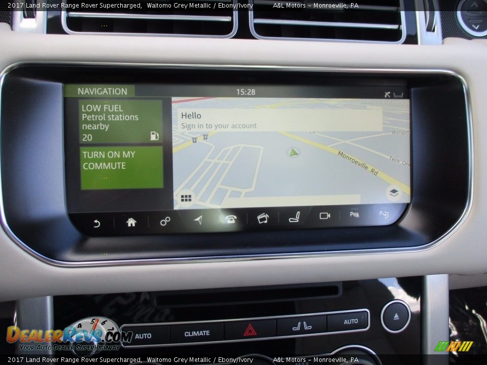 2017 Land Rover Range Rover Supercharged Waitomo Grey Metallic / Ebony/Ivory Photo #16