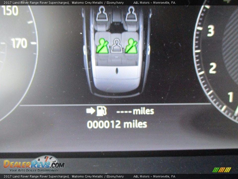 2017 Land Rover Range Rover Supercharged Waitomo Grey Metallic / Ebony/Ivory Photo #20