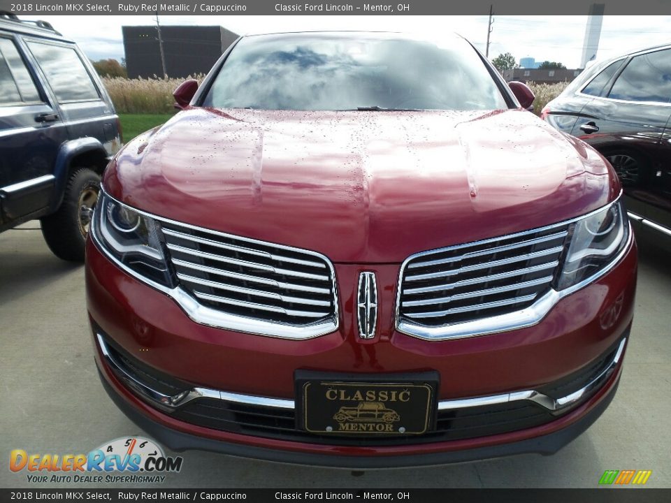 2018 Lincoln MKX Select Ruby Red Metallic / Cappuccino Photo #2