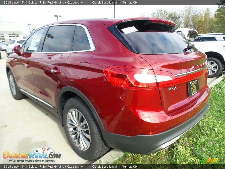 2018 Lincoln MKX Select Ruby Red Metallic / Cappuccino Photo #3