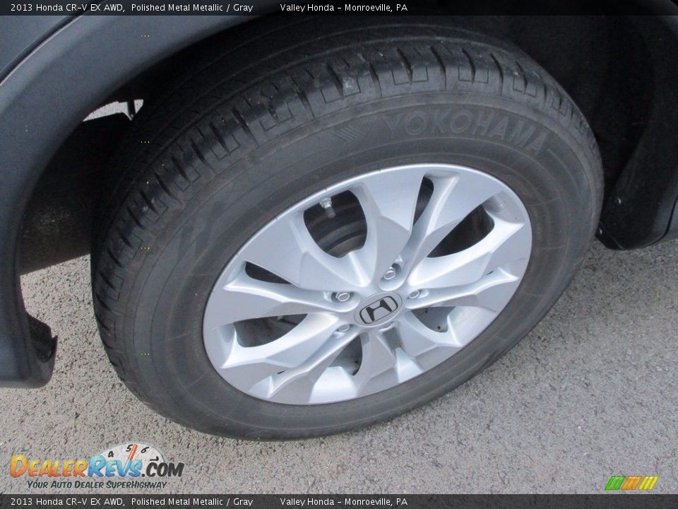2013 Honda CR-V EX AWD Polished Metal Metallic / Gray Photo #6