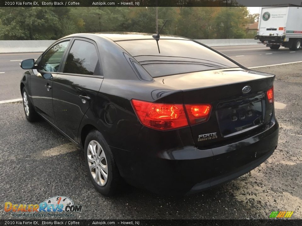 2010 Kia Forte EX Ebony Black / Coffee Photo #3