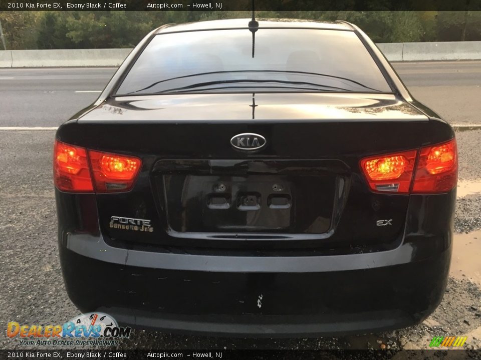 2010 Kia Forte EX Ebony Black / Coffee Photo #4