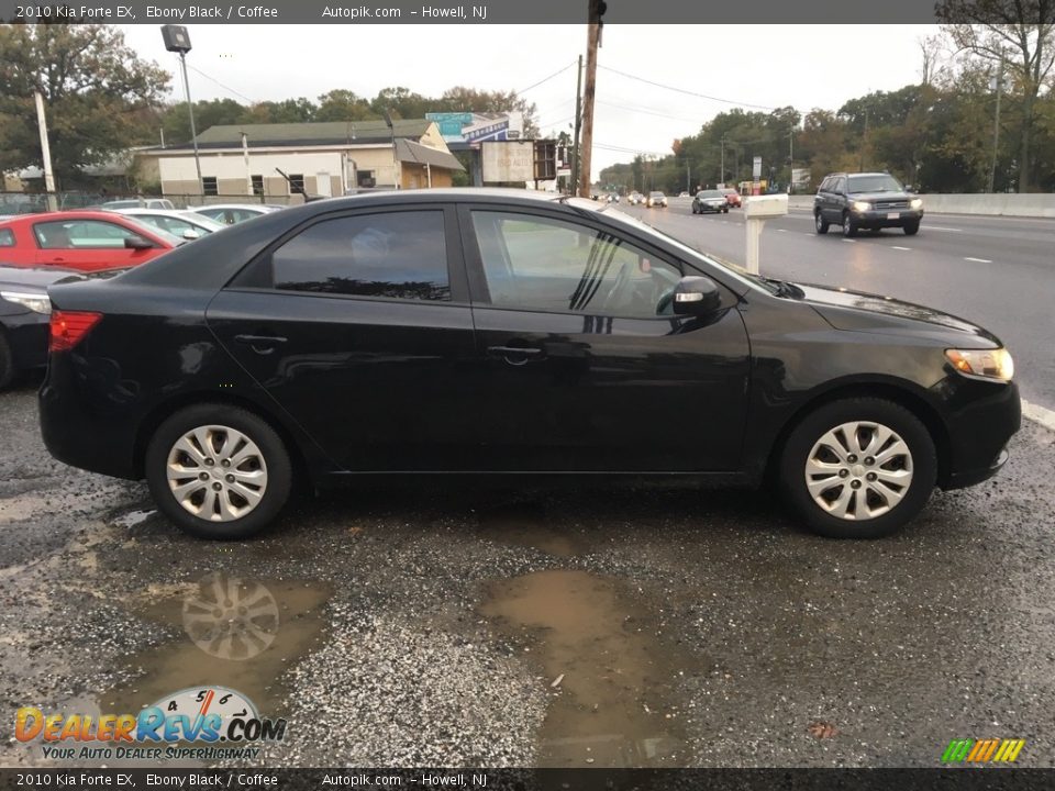 2010 Kia Forte EX Ebony Black / Coffee Photo #6