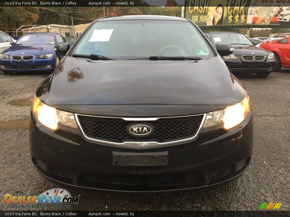 2010 Kia Forte EX Ebony Black / Coffee Photo #8