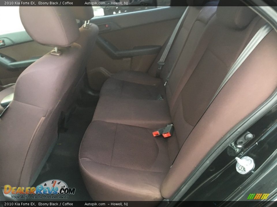 2010 Kia Forte EX Ebony Black / Coffee Photo #10