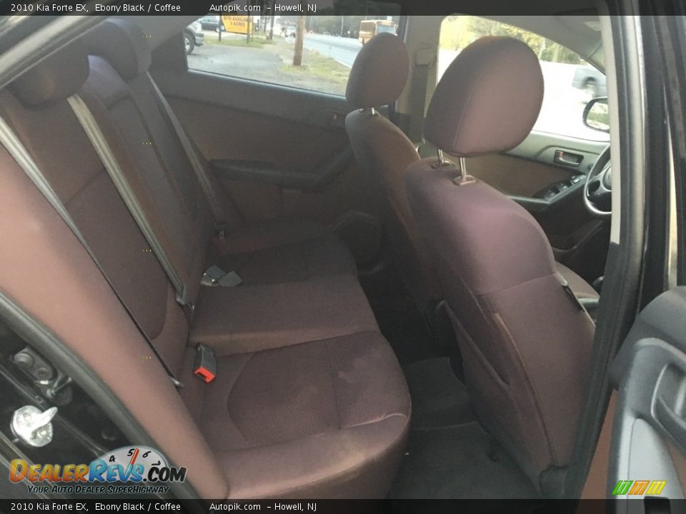 2010 Kia Forte EX Ebony Black / Coffee Photo #11