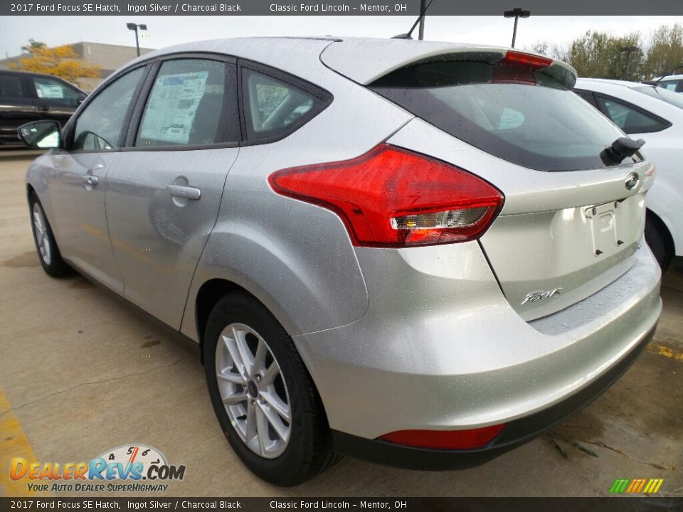 2017 Ford Focus SE Hatch Ingot Silver / Charcoal Black Photo #3