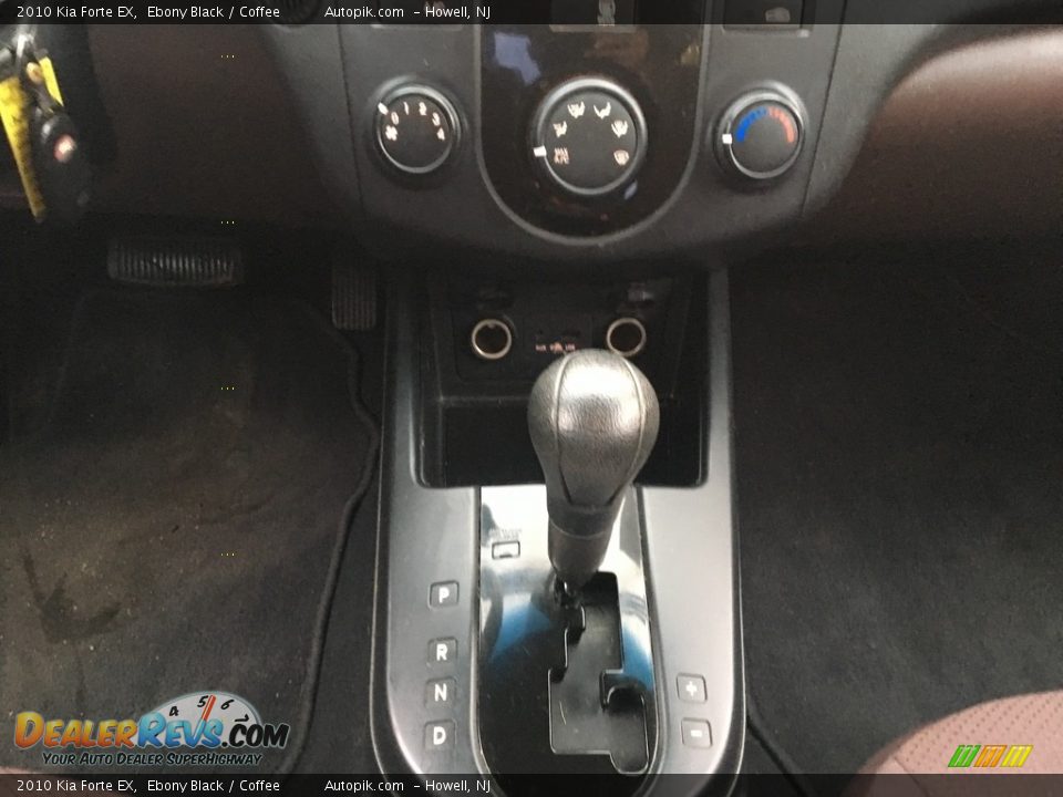 2010 Kia Forte EX Ebony Black / Coffee Photo #14