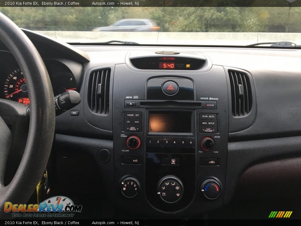 2010 Kia Forte EX Ebony Black / Coffee Photo #15