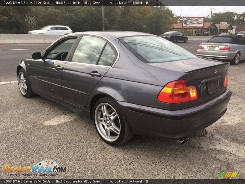 2003 BMW 3 Series 330xi Sedan Black Sapphire Metallic / Grey Photo #3