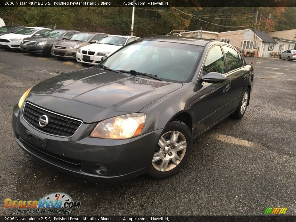 2006 Nissan Altima 2.5 S Polished Pewter Metallic / Blond Photo #1
