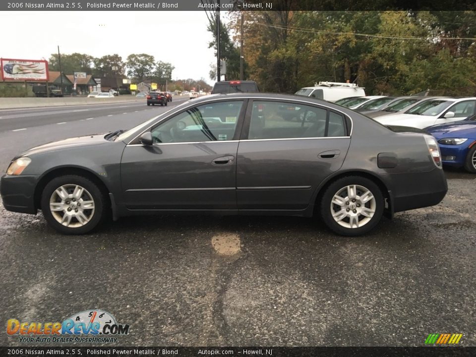 2006 Nissan Altima 2.5 S Polished Pewter Metallic / Blond Photo #2