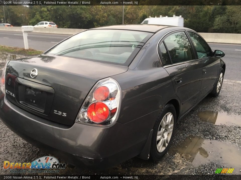 2006 Nissan Altima 2.5 S Polished Pewter Metallic / Blond Photo #5