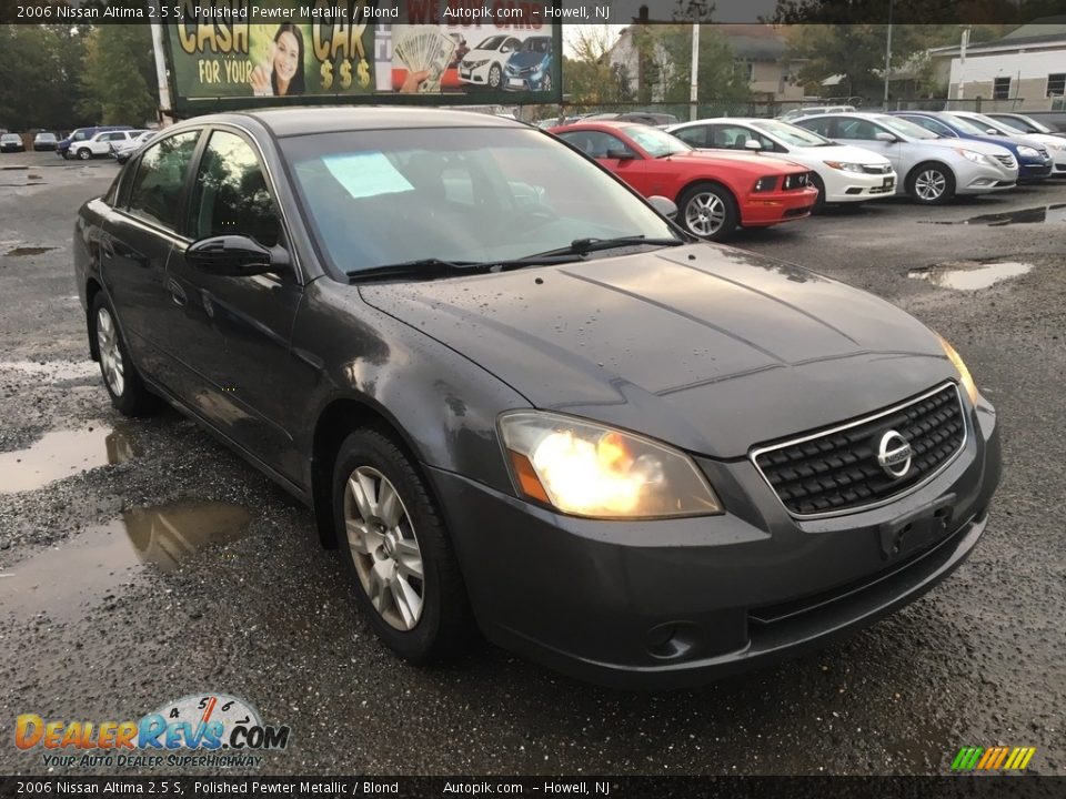 2006 Nissan Altima 2.5 S Polished Pewter Metallic / Blond Photo #7