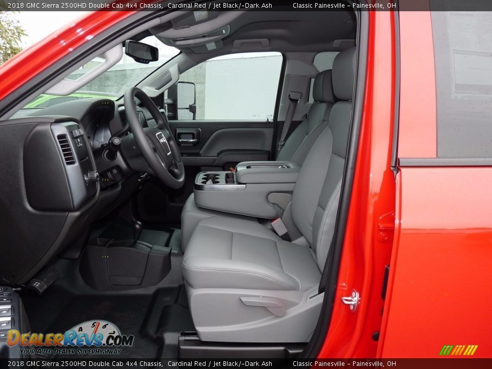 2018 GMC Sierra 2500HD Double Cab 4x4 Chassis Cardinal Red / Jet Black/­Dark Ash Photo #6