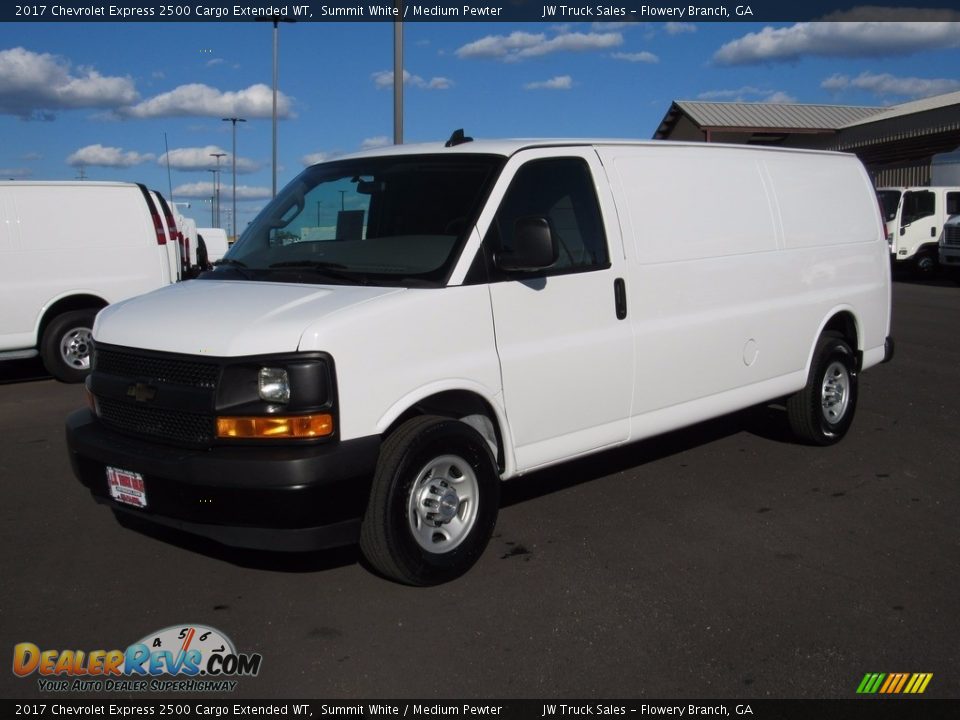 2017 Chevrolet Express 2500 Cargo Extended WT Summit White / Medium Pewter Photo #1