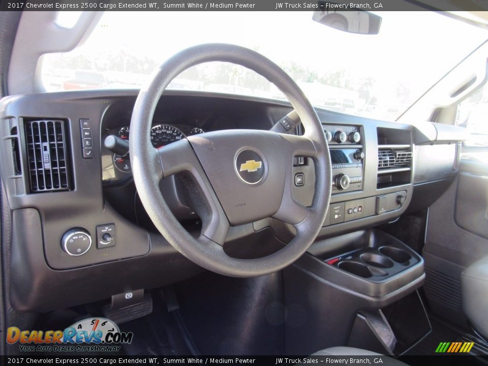 2017 Chevrolet Express 2500 Cargo Extended WT Summit White / Medium Pewter Photo #13