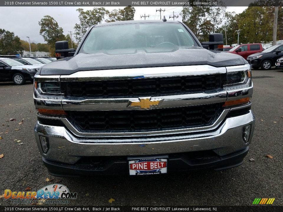 2018 Chevrolet Silverado 1500 LT Crew Cab 4x4 Black / Jet Black Photo #2