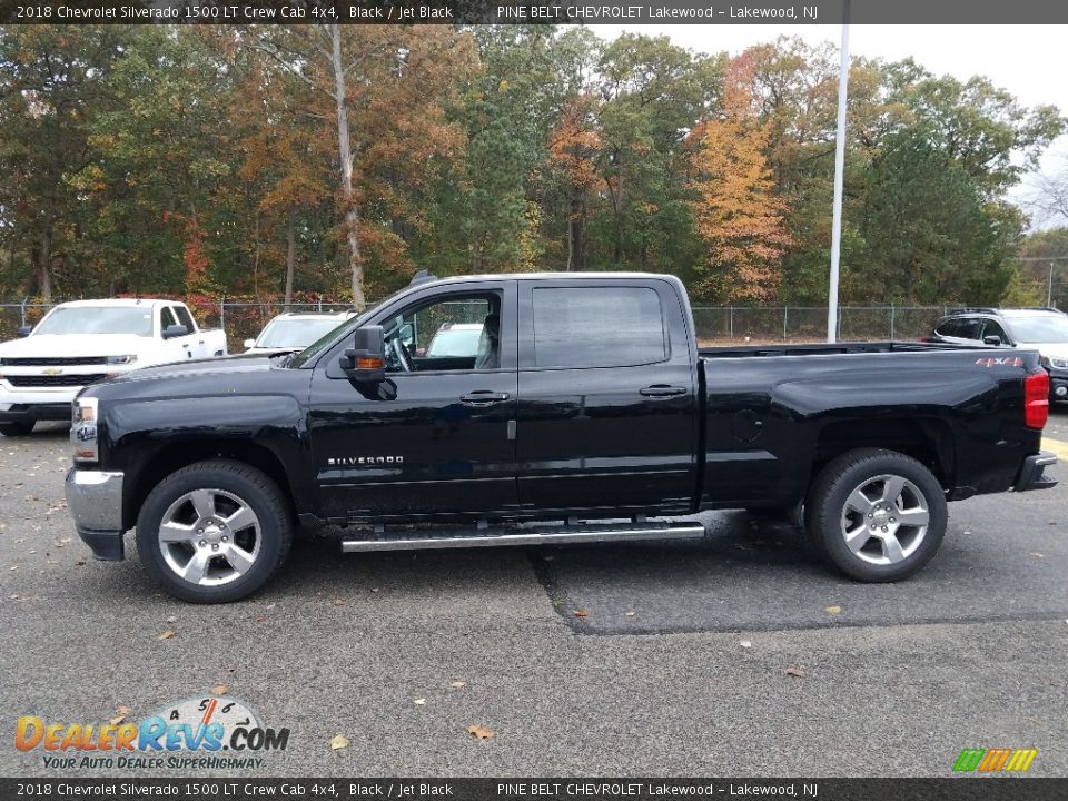 Black 2018 Chevrolet Silverado 1500 LT Crew Cab 4x4 Photo #3